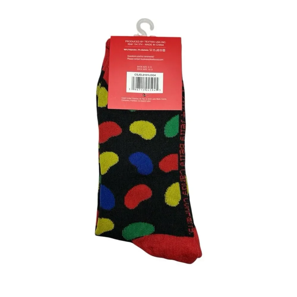 2x Jelly Belly Novelty Crew Socks Adult Set Size 6-13